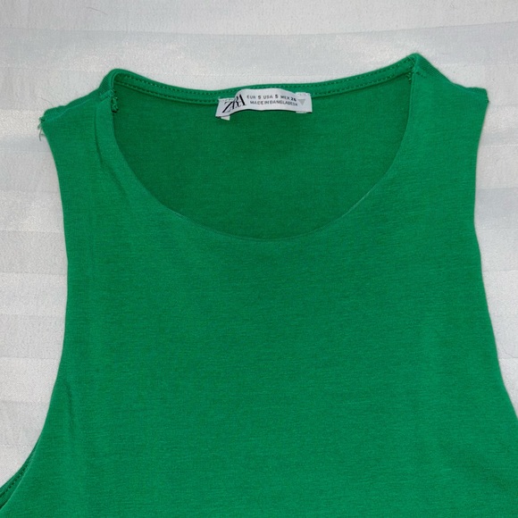 Zara Green Bodycon Dress - Picture 2 of 6